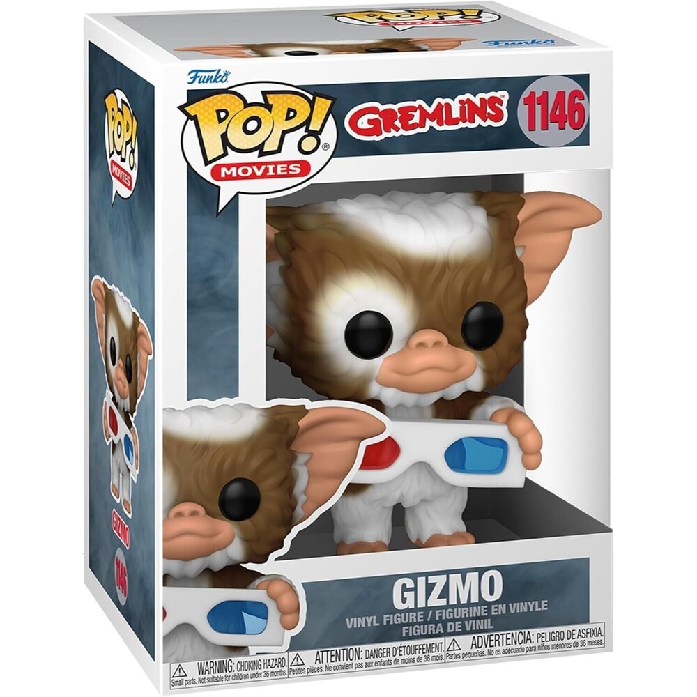 Funko Pop! Movies: Gremlins - Gizmo With 3D Glasses, Multicolor, Horror NEW